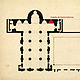 Llus Domnech i Montaner. Floor plan of the cathedral of La Seu dUrgell. 1904.